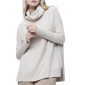 French Connection Oatmeal Cowl Neck Tunic Oversized Sweater NWT Size M